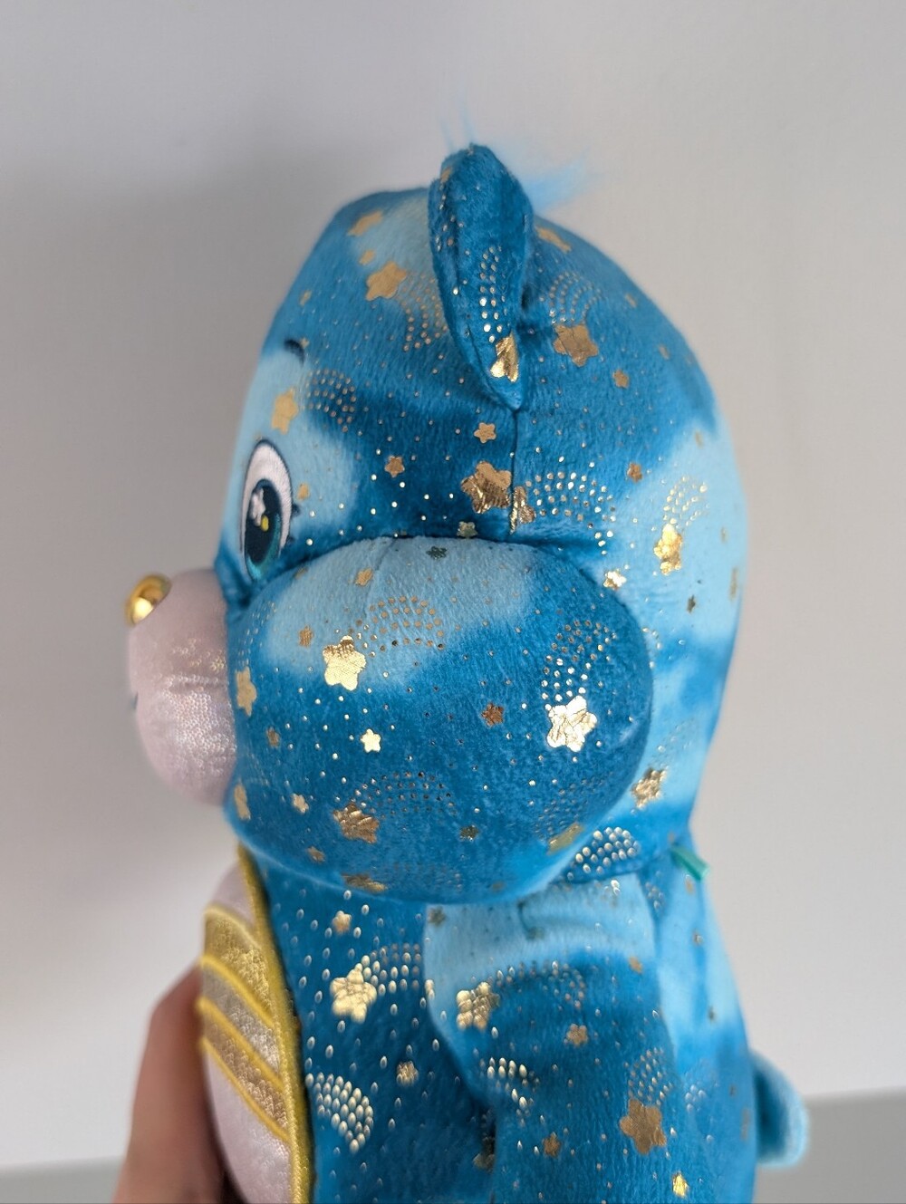 Care Bears Collector Edition Wish Bear, Gold Stars, Glowing Belly - Picture 5 of 14